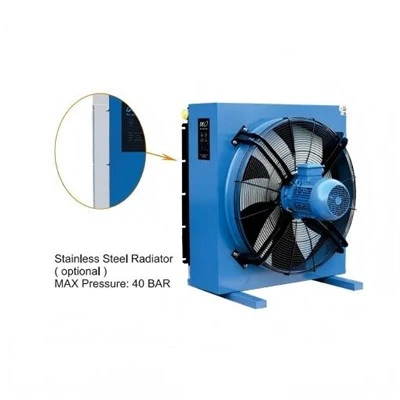 Hydrauliöljyn ilmanjäähdyttimet tuulettimella Ac220v Dc24v lämmönvaihdin tuulettimella Hydrauliöljyjäähdyttimen ilmakompressorin öljynjäähdytin